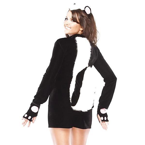 12P Slutty Female Skunk Costumes