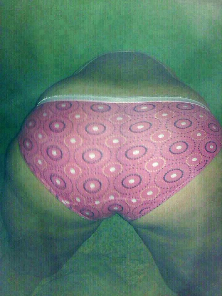 12P Tight pink fruit of the loom panties on fat ass bitch
