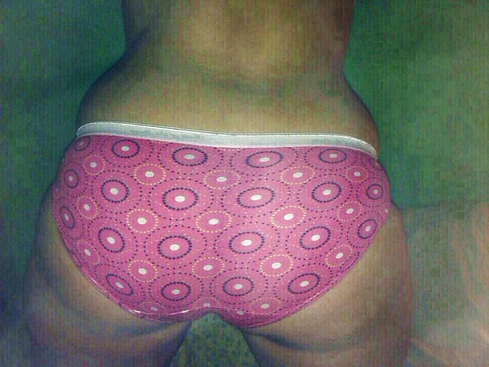 12P Tight pink fruit of the loom panties on fat ass bitch