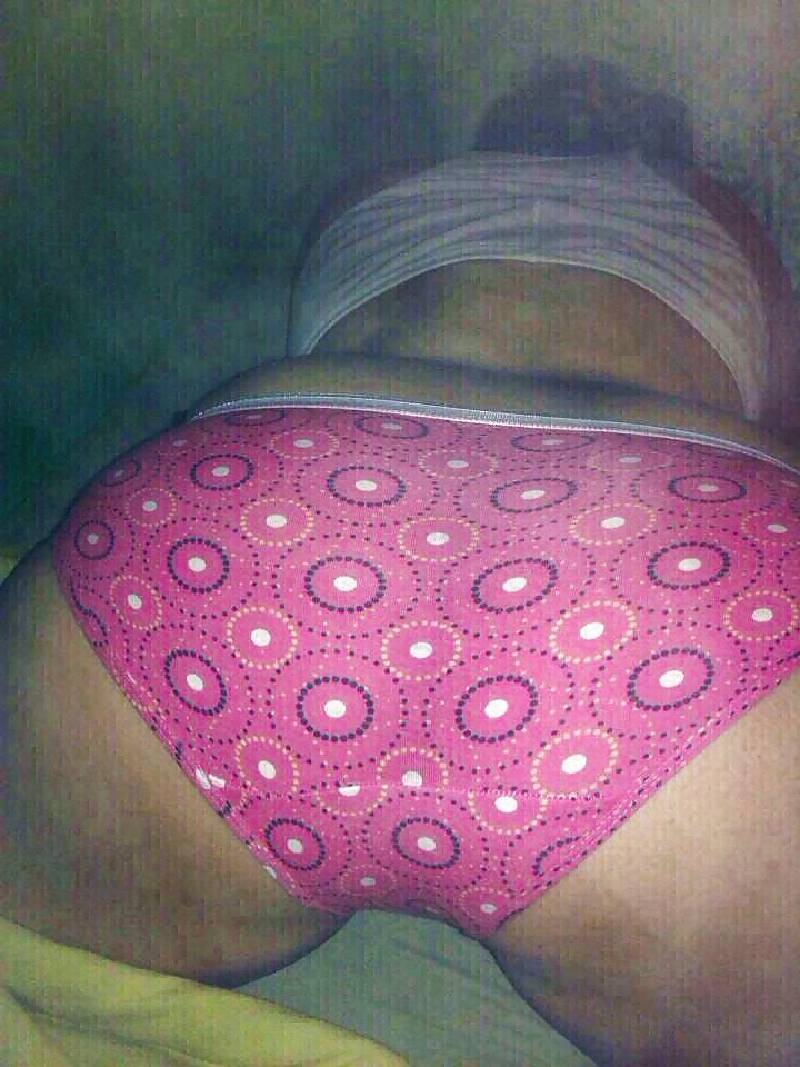 12P Tight pink fruit of the loom panties on fat ass bitch