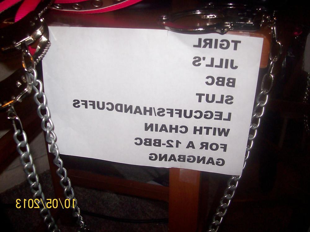 25P Tgirl Jill's kinky accessories used for BBC training.