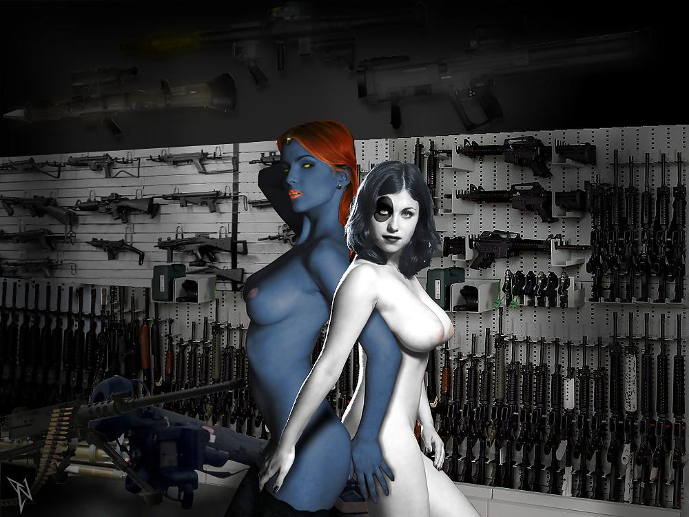 22P Big Tit Boob Art 9: Domino of the X- and X-Men