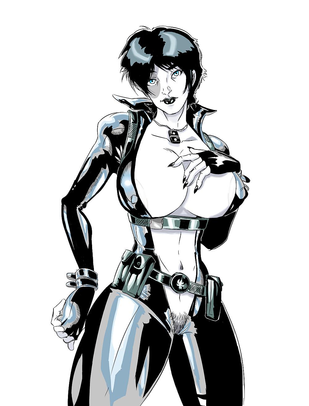 22P Big Tit Boob Art 9: Domino of the X- and X-Men