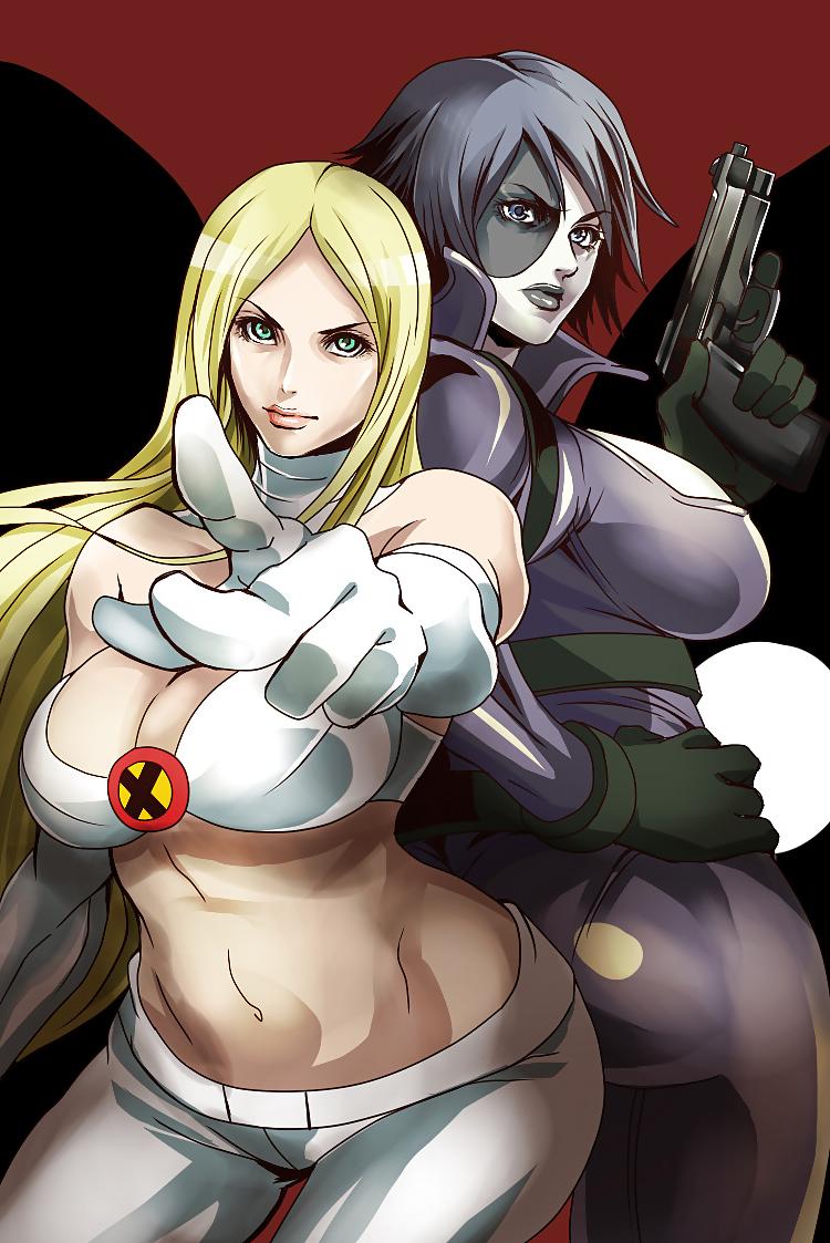 22P Big Tit Boob Art 9: Domino of the X- and X-Men