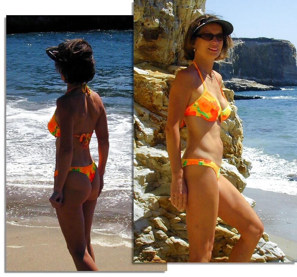 25P Mature Brigete pro swimwear model 1.