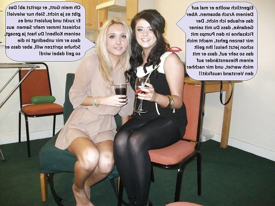 8P 043 - German feet, nylon and jerk off captions 6