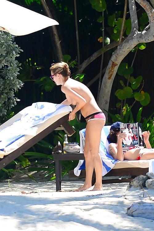 11P Kate Moss Sunbathes Topless on Vacation in Jamaica