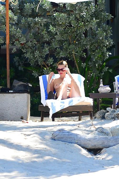 11P Kate Moss Sunbathes Topless on Vacation in Jamaica