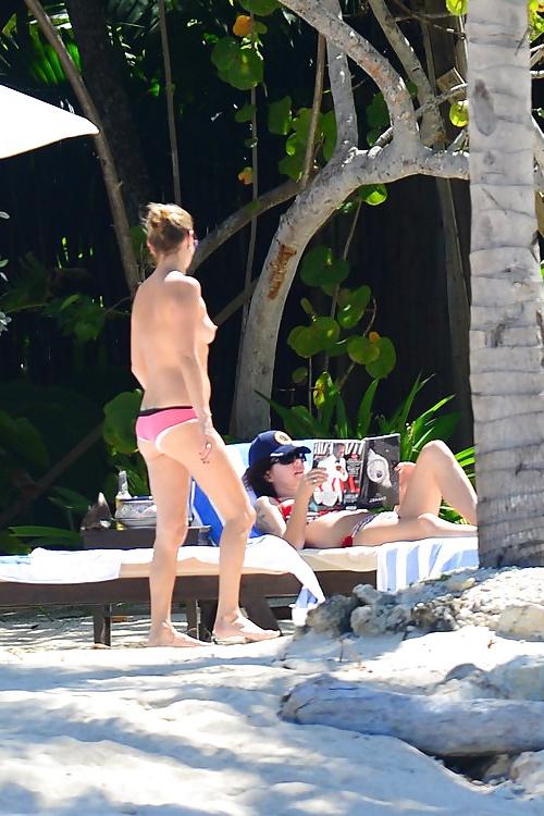 11P Kate Moss Sunbathes Topless on Vacation in Jamaica