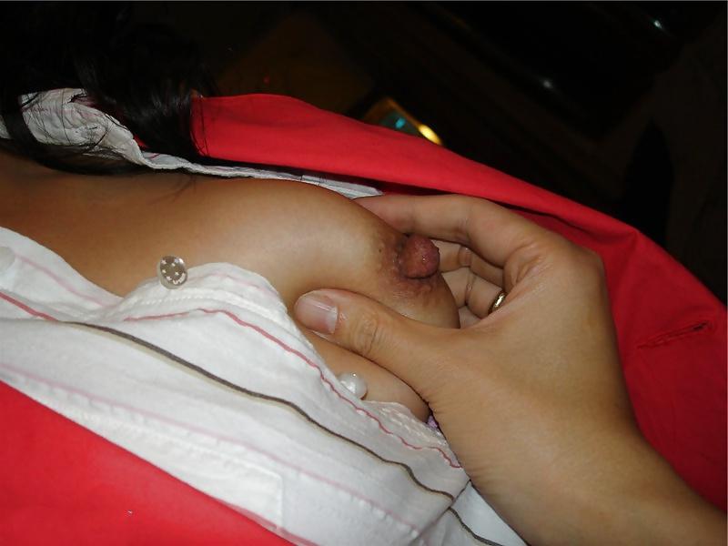 7P Korean milf boob in public
