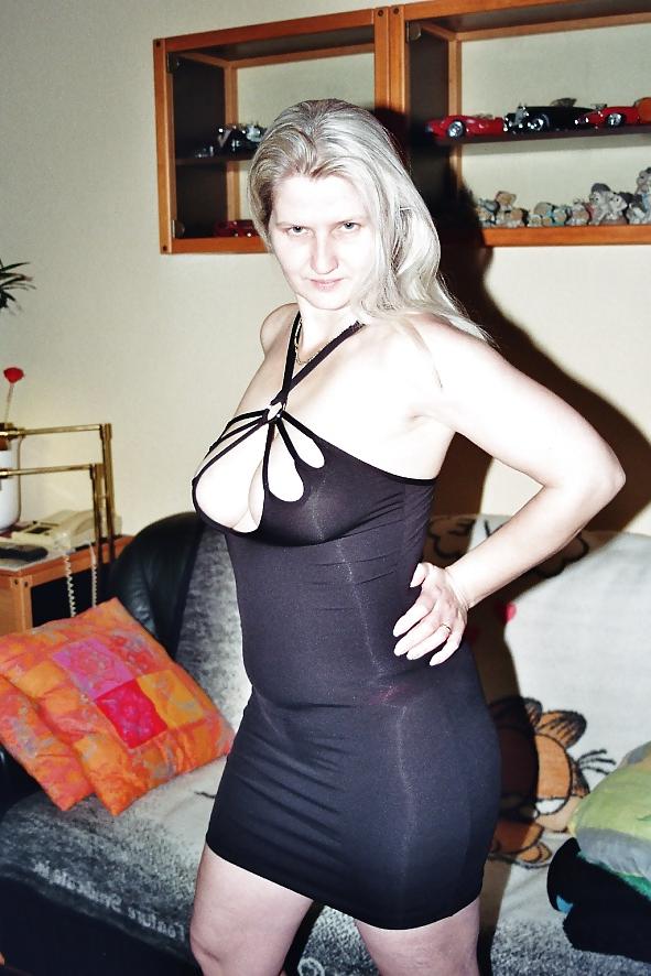 4P Saggsy Bitch's Boobs Black Straps Dress