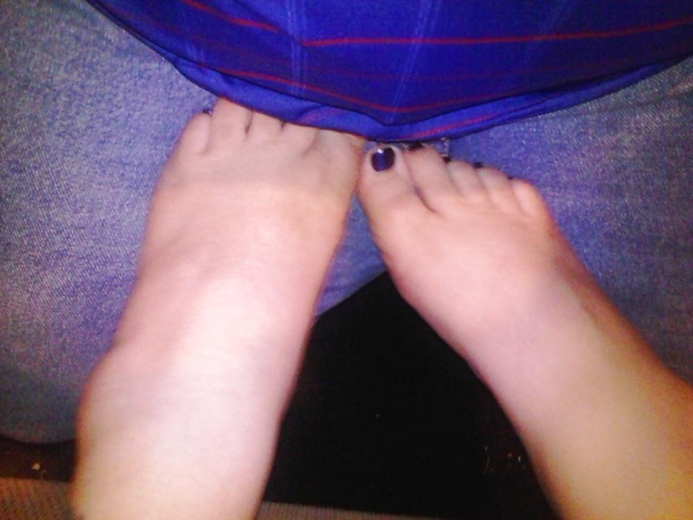 9P Blue panty play with wife