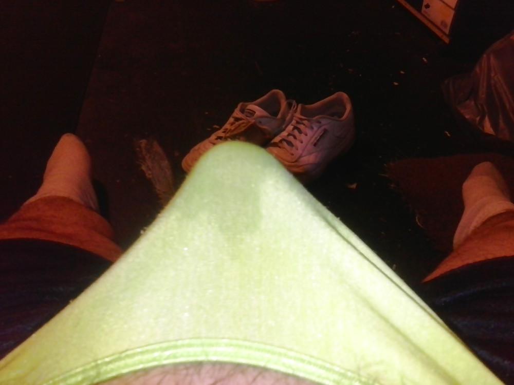 10P Green panty play with wife
