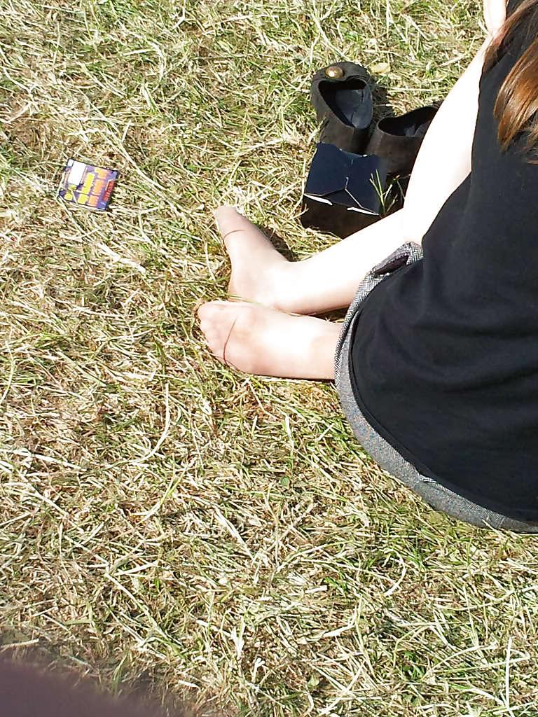 16P Candid Pantyhose Nylon Feet