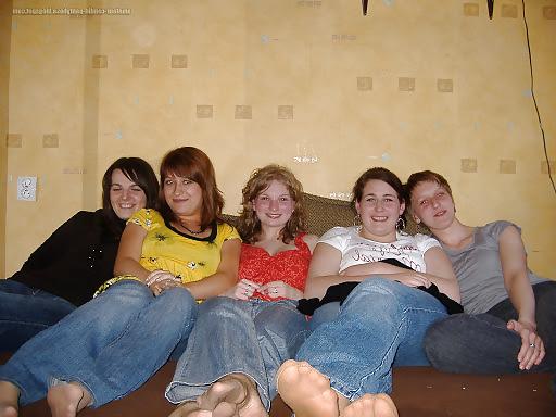 16P Candid Pantyhose Nylon Feet