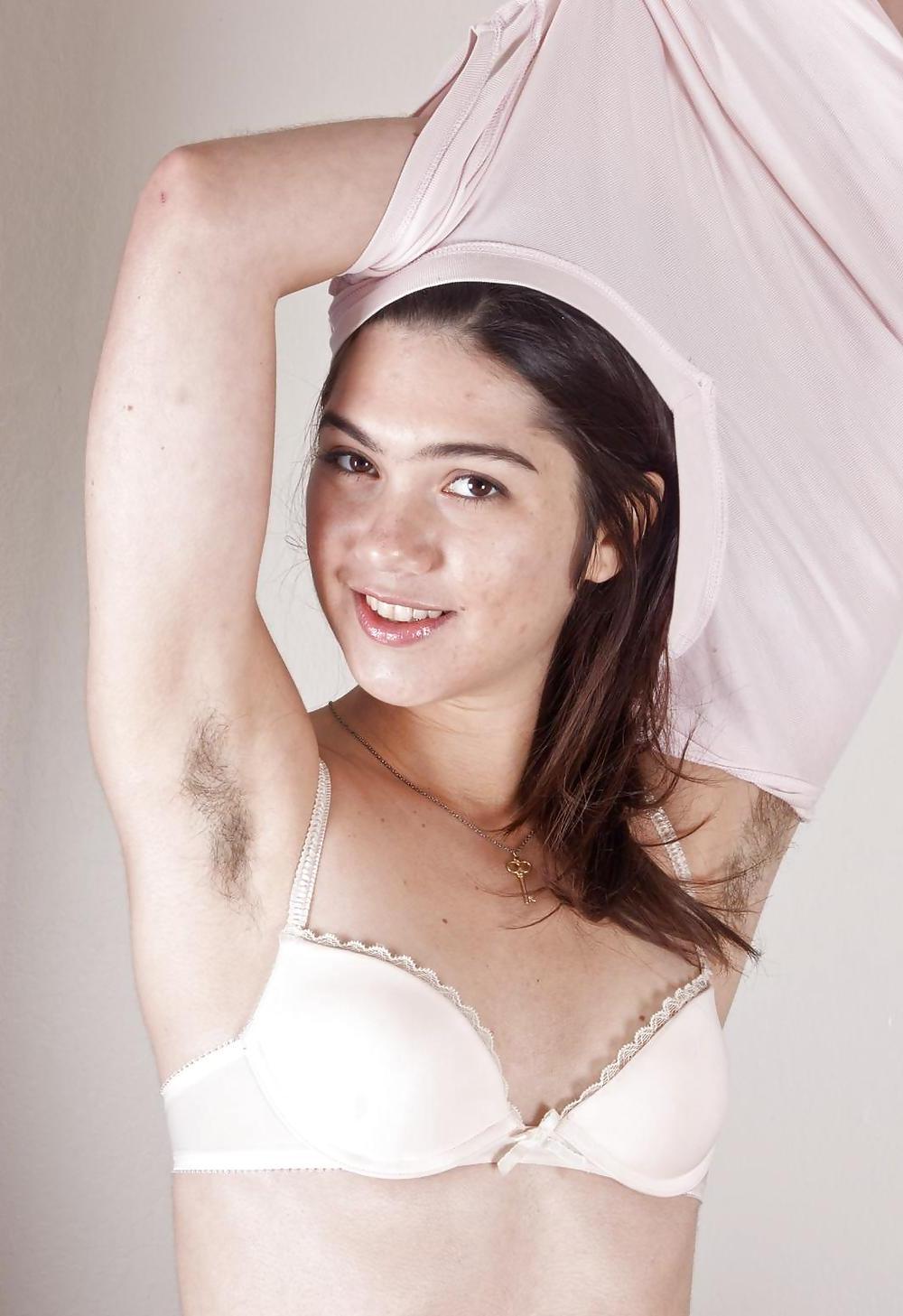 25P Unshaven female armpits 1