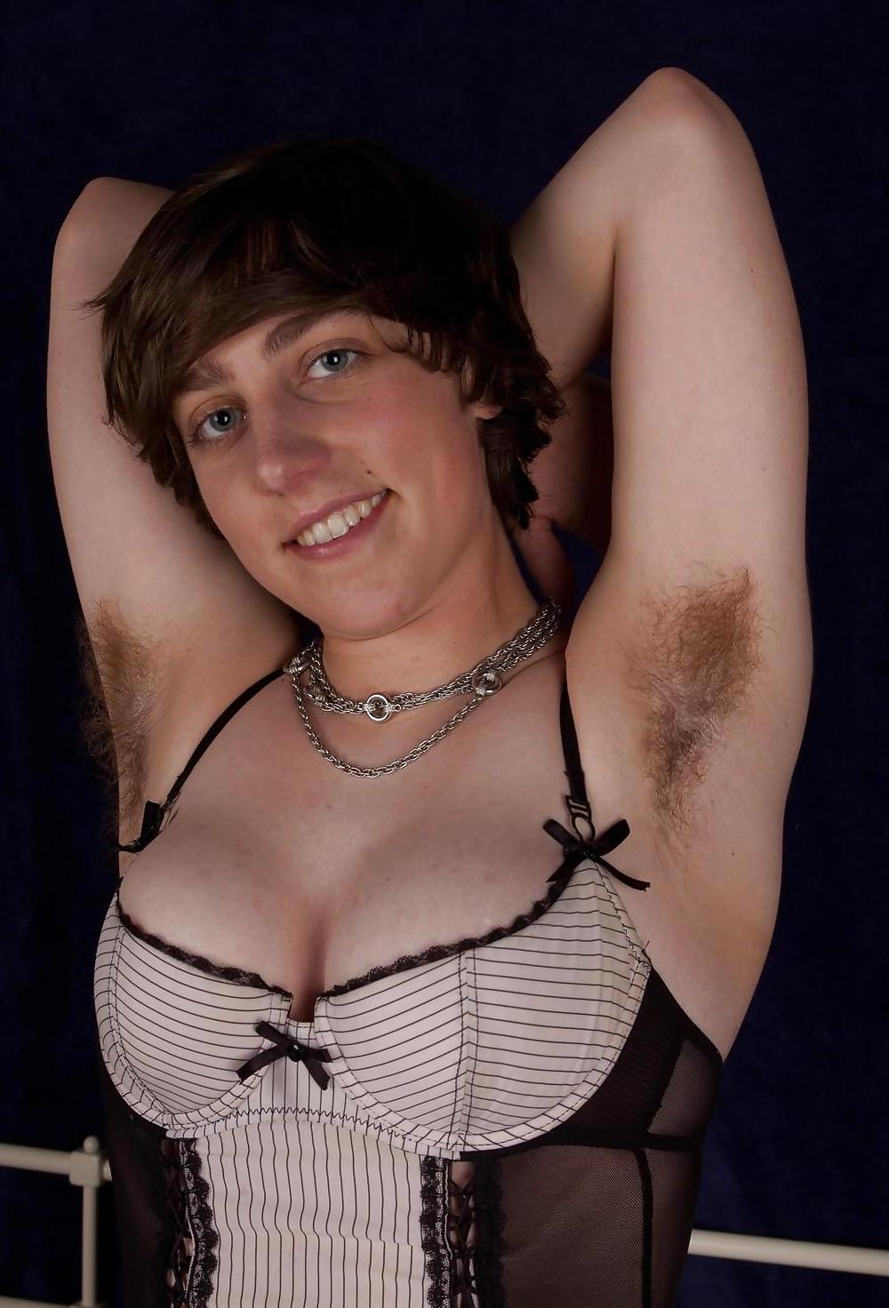 25P Unshaven female armpits 1