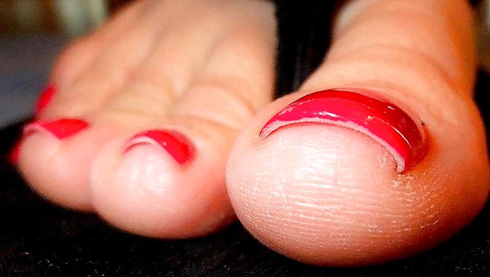 25P Beautiful female feet and toes