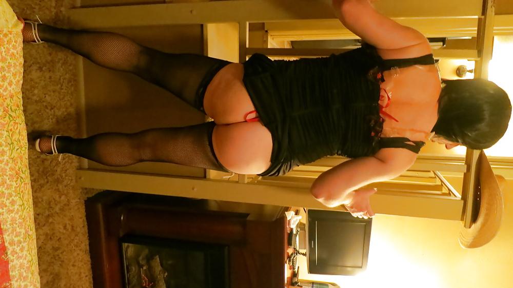11P Sissy bitch and mistress with huge strap on 