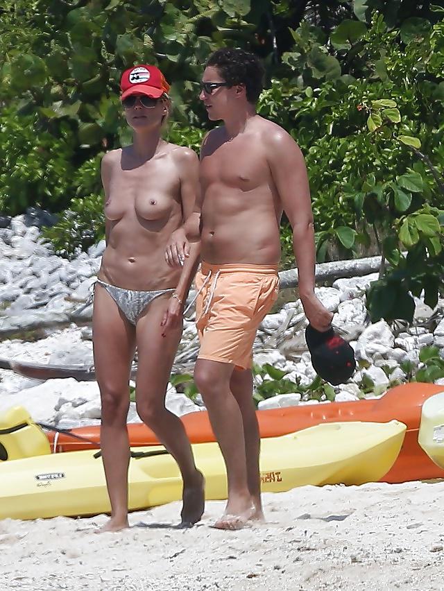24P Heidi Klum Goes Topless In Mexico