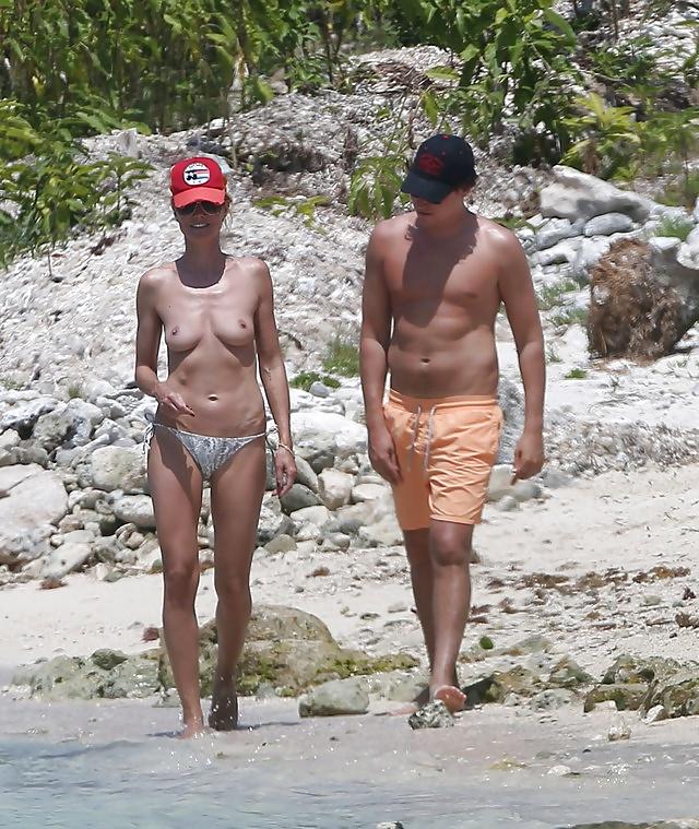 24P Heidi Klum Goes Topless In Mexico