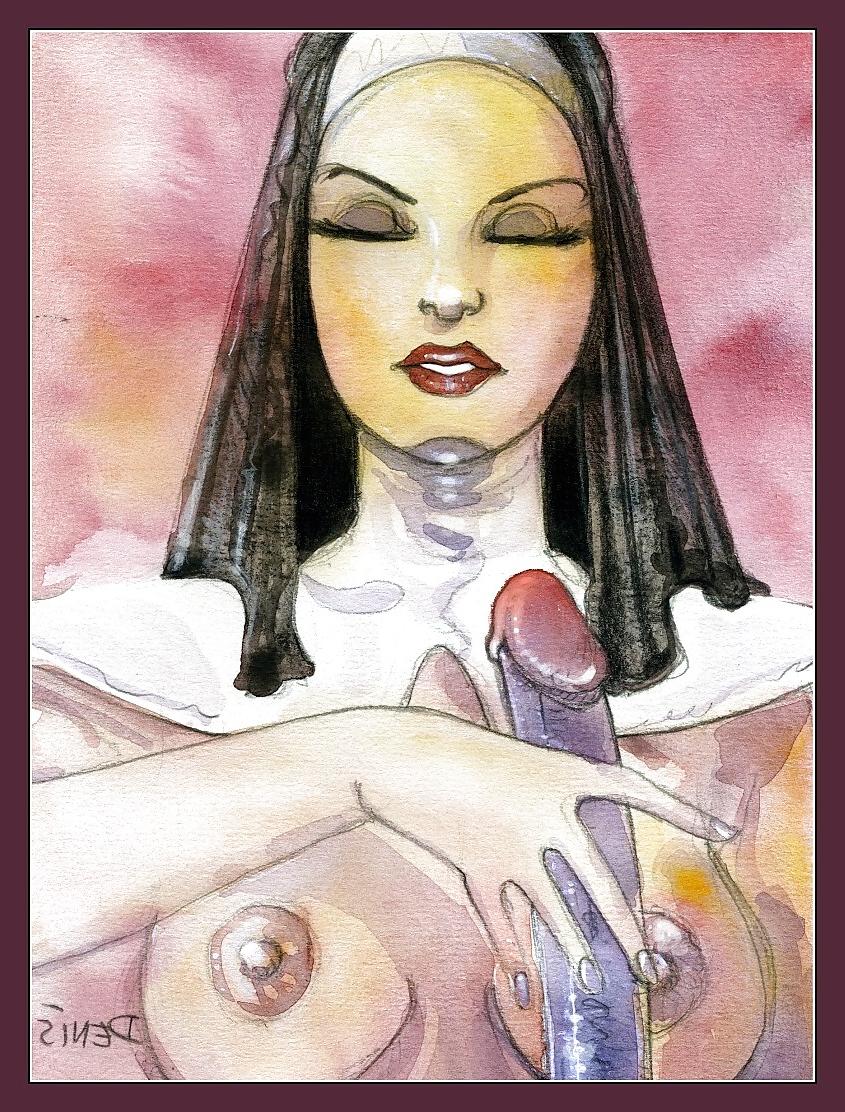 11P Painted EroPorn Art 143 - Lustful Nuns