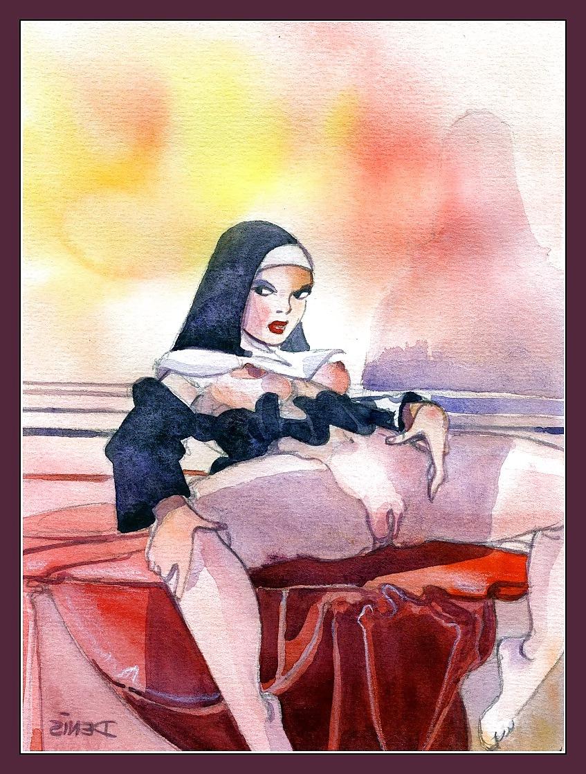 11P Painted EroPorn Art 143 - Lustful Nuns