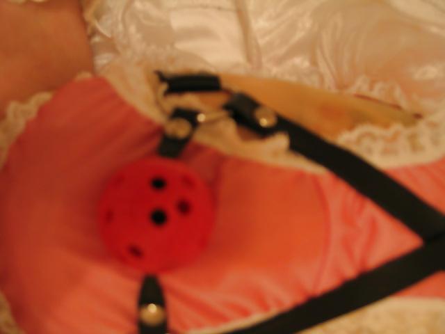 20P Shy sissy bride ,breathcontrol under the panties rubber hood