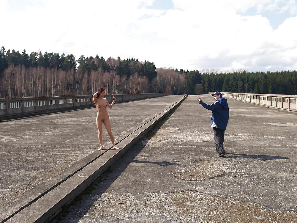 25P Mongolian chicken-wife Agy flashing in public