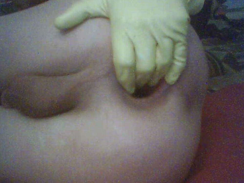 19P Games with latex gloves and opened wide my  ass