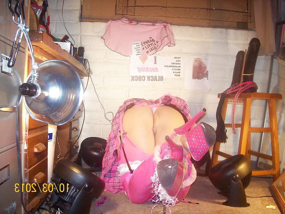 25P Tgirl BBC slut teases Jay's BIG BLACK COCK for a cum nut