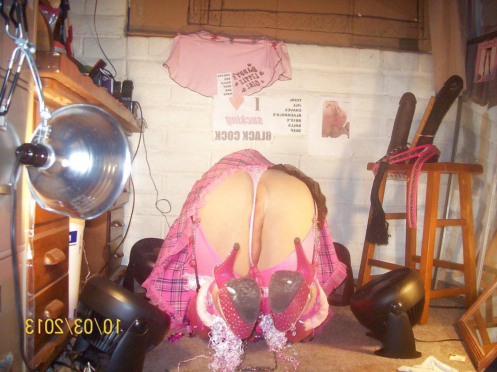 25P Tgirl BBC slut teases Jay's BIG BLACK COCK for a cum nut