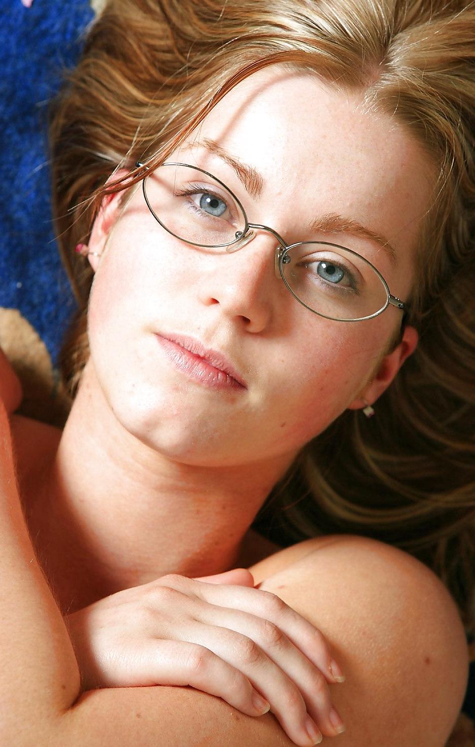 24P Her name is Violet and she wears glasses