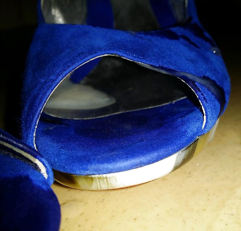 8P Fuck and cum my mother's peep toes slingbacks