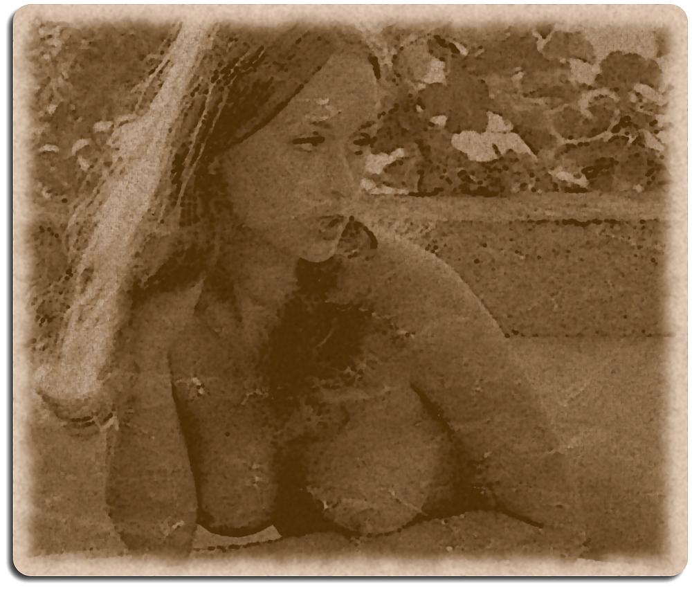 8P Vintage Beautiful Swedish Babe Cute Tits