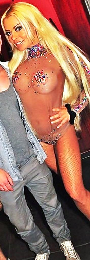 11P German blonde disco bitch with a transparent upper part