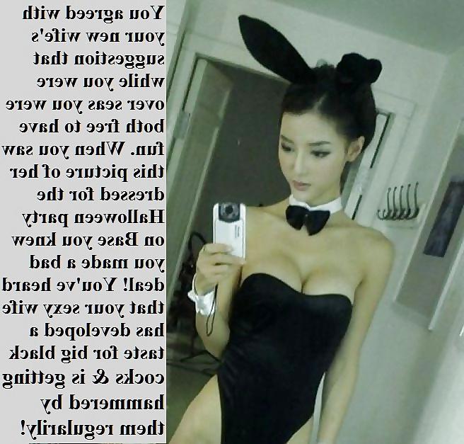 25P Cuckold Captions: Hot Wife, Sissy Husband & Big Black Cock