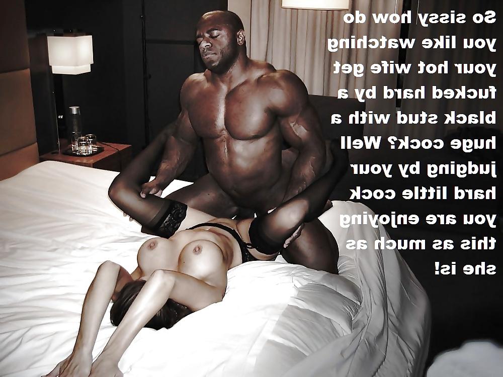 25P Cuckold Captions: Hot Wife, Sissy Husband & Big Black Cock