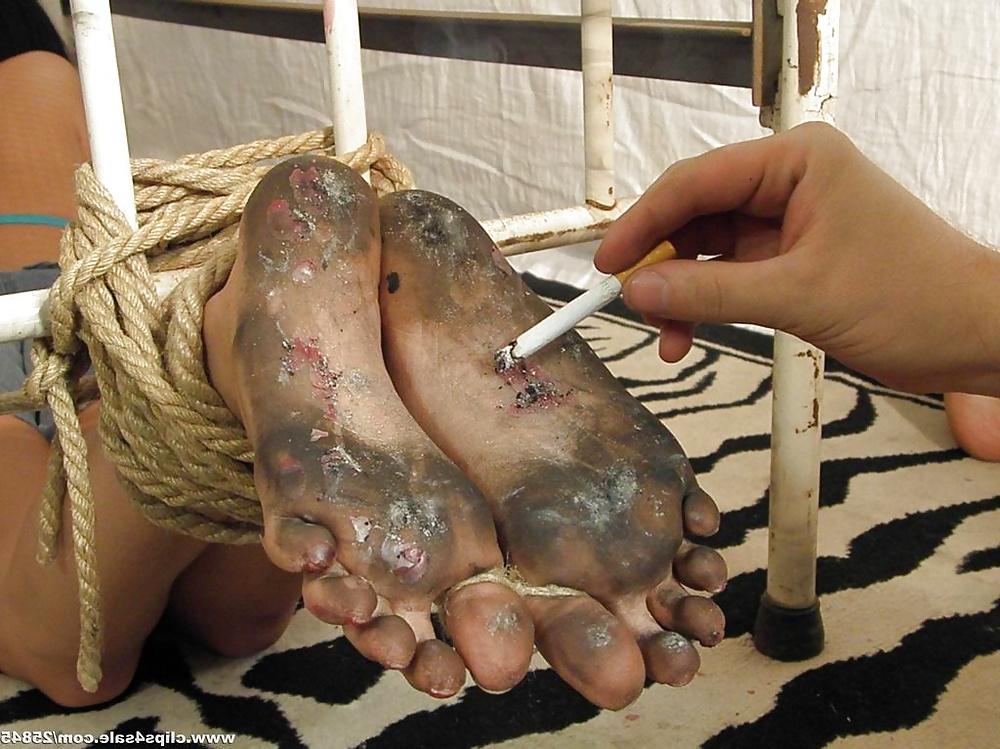 9P Cigarette Dirty Foot Torture