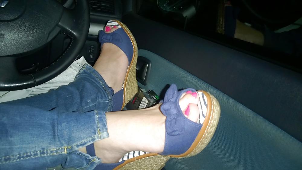 14P Wedges flats toes soles