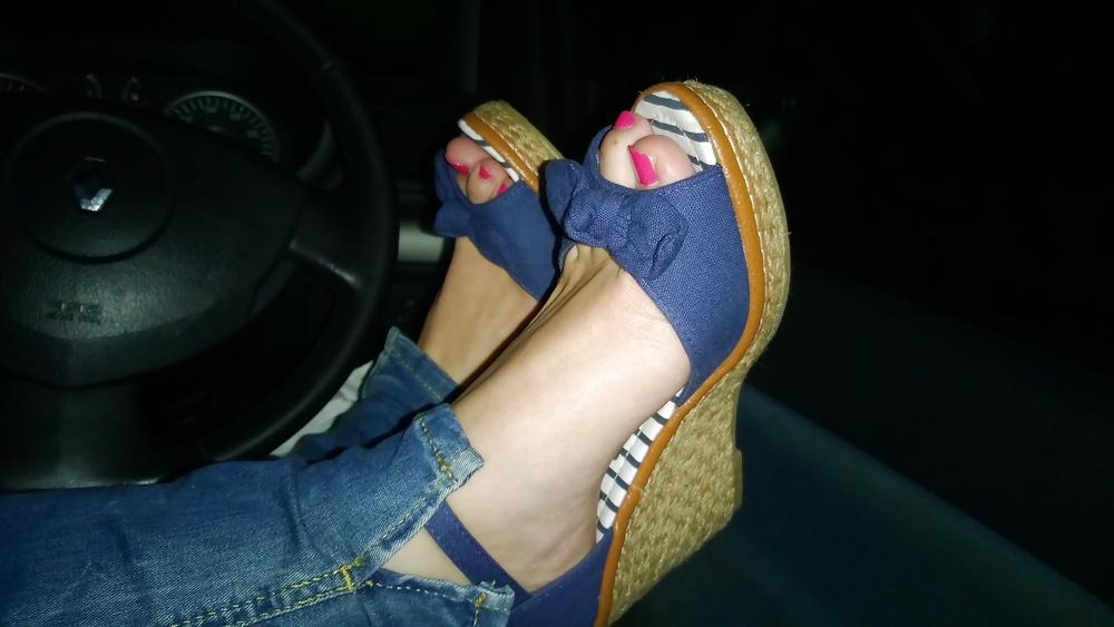 14P Wedges flats toes soles