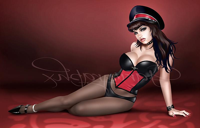25P Pin-Up-Kunst von Keith Garvey