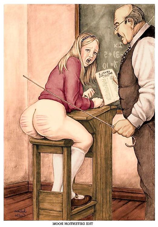 20P Classroom Spanking Art