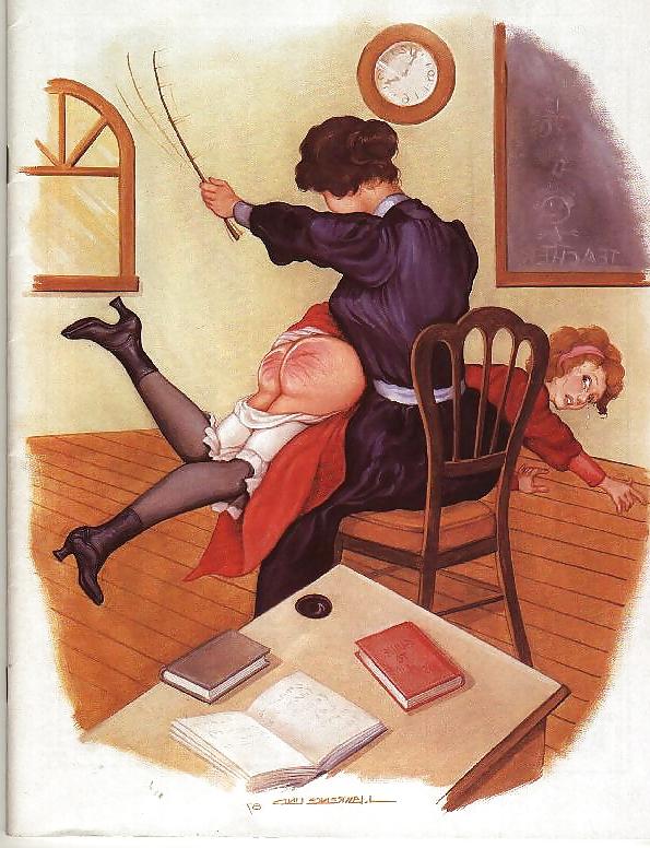 20P Classroom Spanking Art