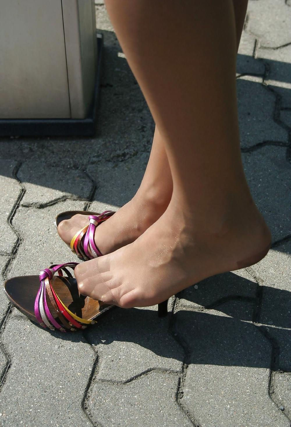 5P Requested ff stockings feet heels