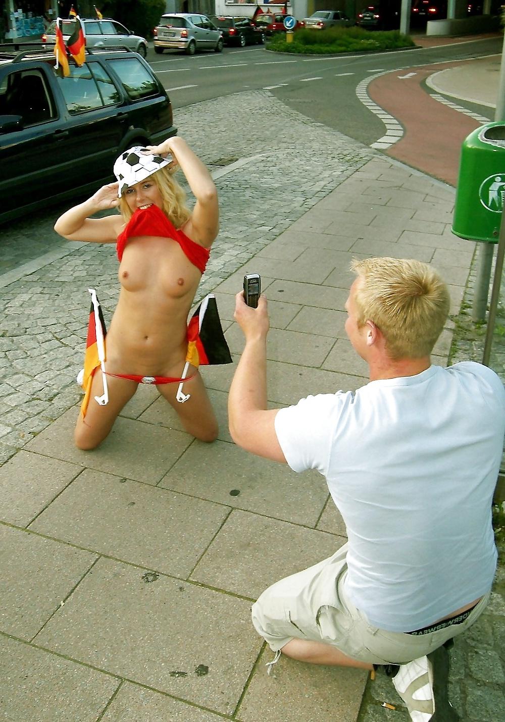 18P Yvonne flashing in Public for Germany