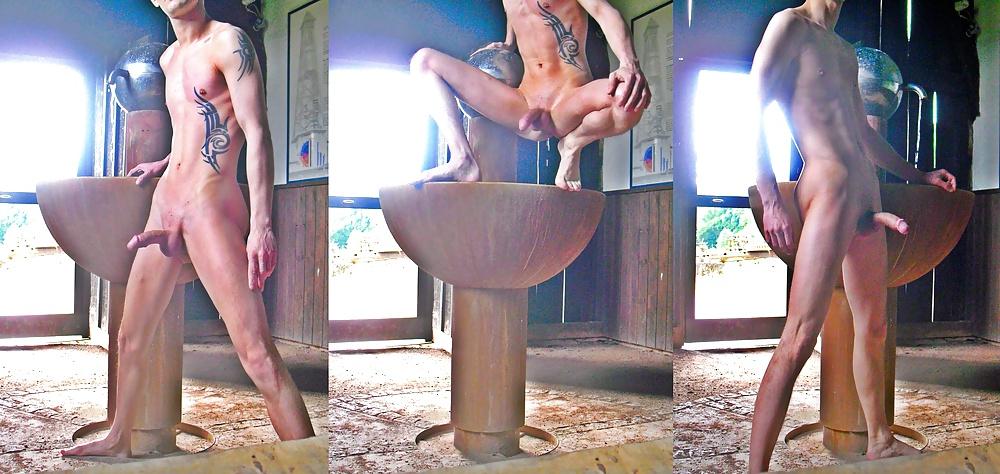 6P Teen with huge Cock Nude in Public - HOT