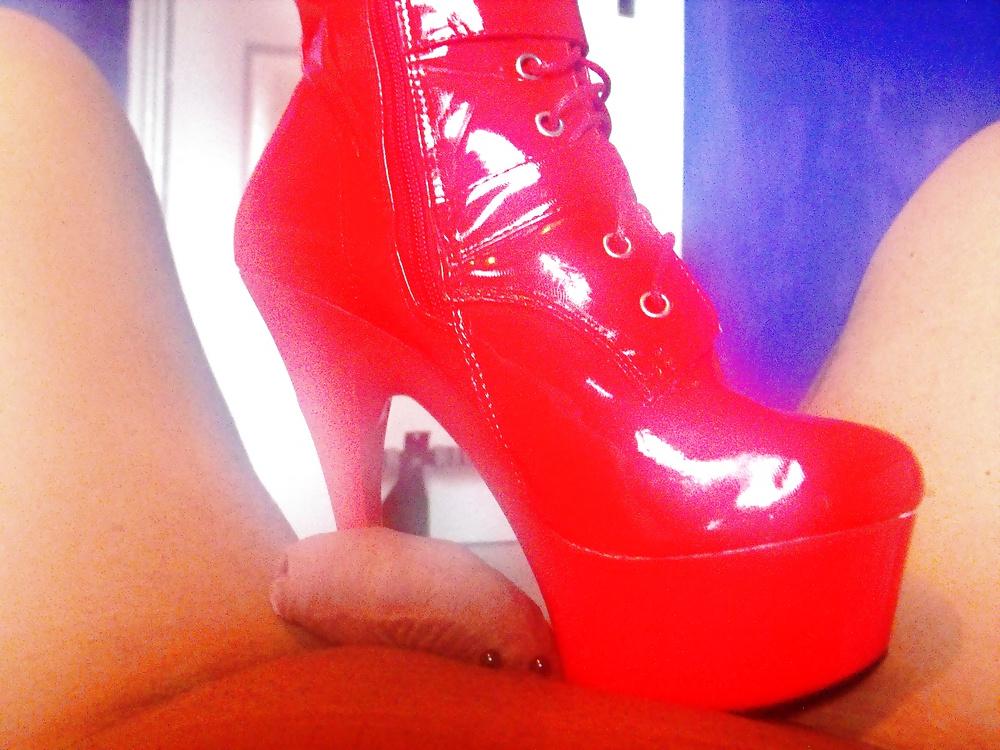 9P Hot Red Boots For My Bitch.