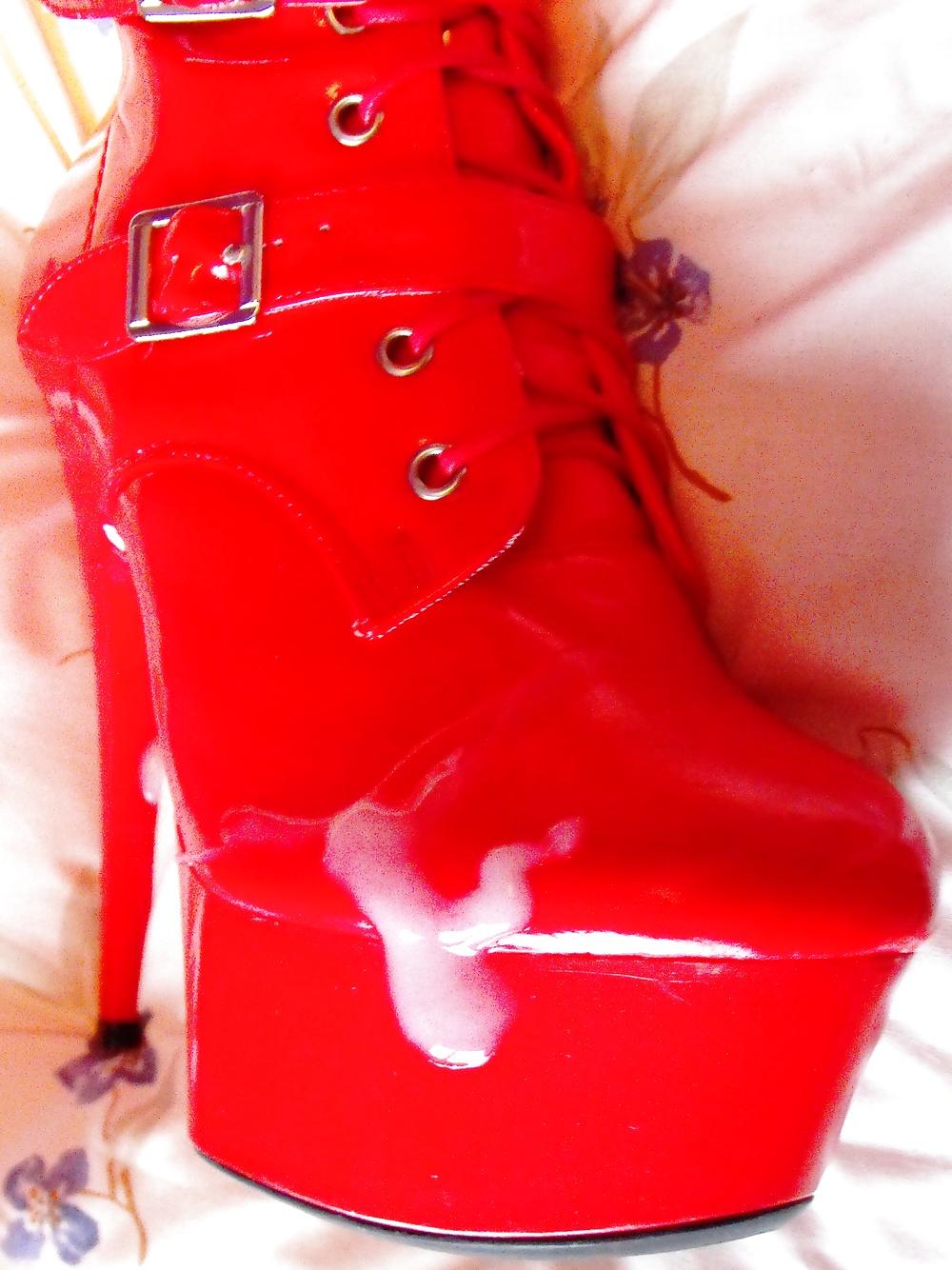 9P Hot Red Boots For My Bitch.
