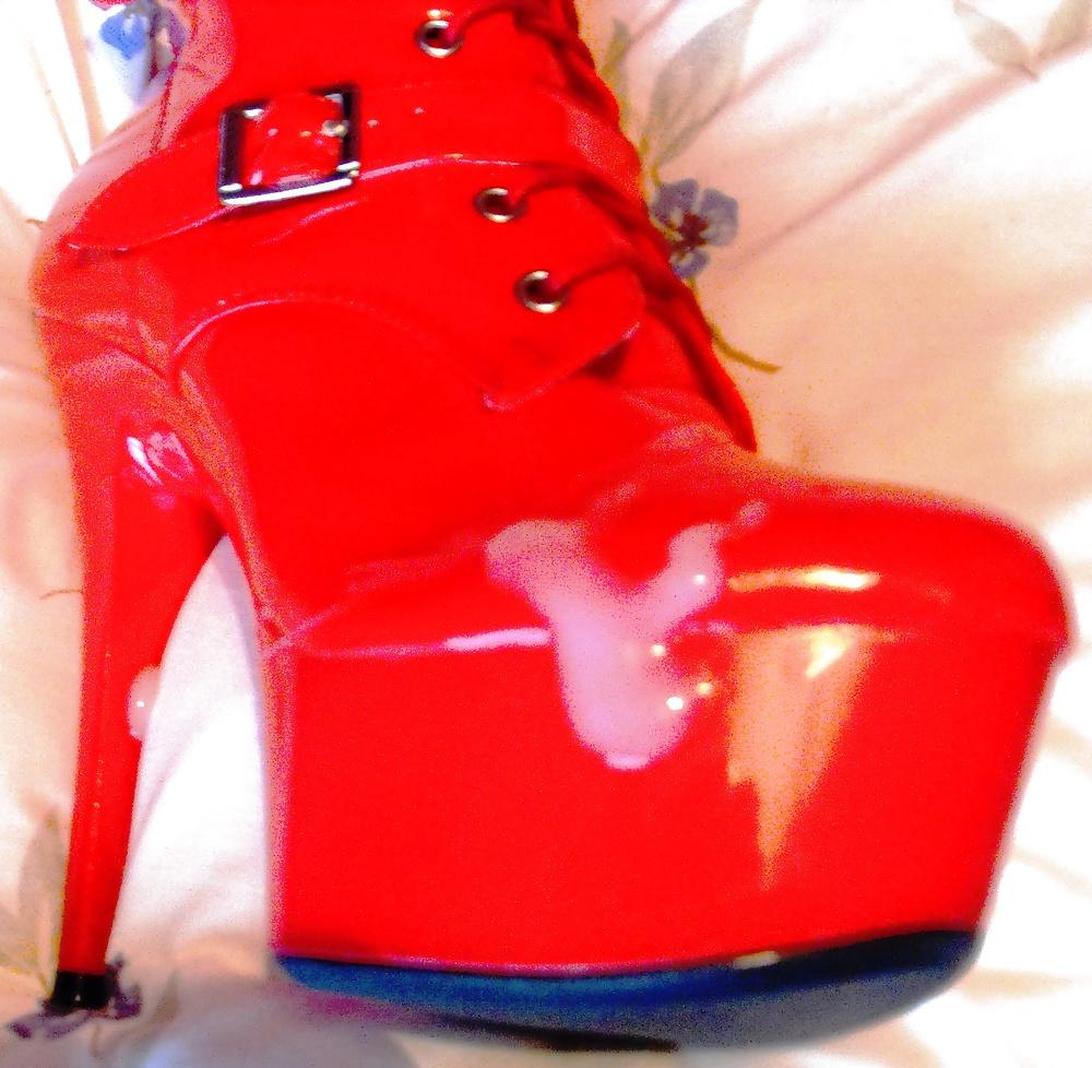 9P Hot Red Boots For My Bitch.